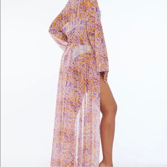 Savage x Fenty Colorful Mesh Duster Robe - Picture 10 of 12